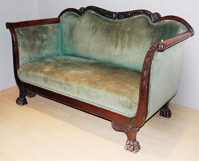 Lot 2515 - Victorian Carved Mahogany Settee The reverse...
