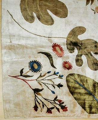 Lot 473 - Silk Tibetan Carpet Nepal, contemporary The...