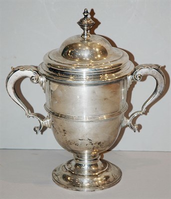 Lot 433 - English Silver Two-Handled Trophy Cup Height...