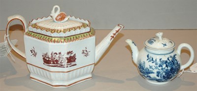 Lot 2329 - Two English Porcelain Teapots Late 18th/early...