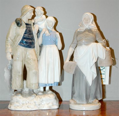 Lot 426 - Group of Four Royal Copenhagen Porcelain Figures