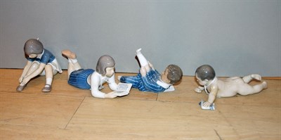 Lot 407A - Group of Eight Royal Copenhagen Porcelain Figures
