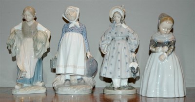 Lot 429 - Group of Six Royal Copenhagen Porcelain Figures