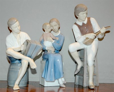 Lot 428 - Group of Five Royal Copenhagen Porcelain Figures
