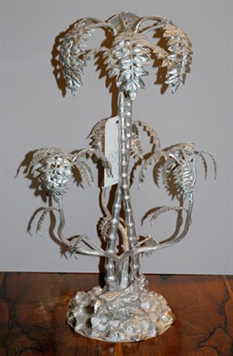 Lot 539 - Silver Plated Palm Tree Centerpiece Height 21...