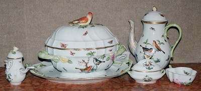 Lot 467 - Group of Nine Herend Porcelain Table Articles...