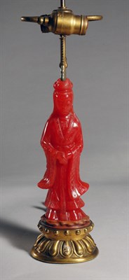 Lot 2240 - Chinese Carved Hardstone Figure of Quanyin...
