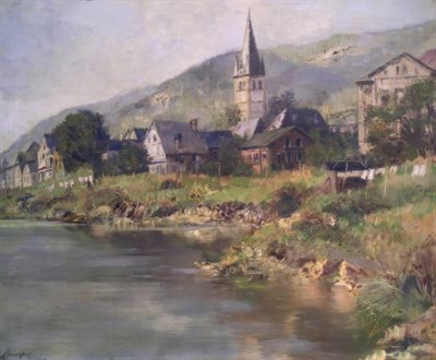 Lot 2037 - Josef Burger German, 1887-1966 ALONG THE MOSEL...