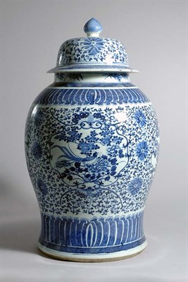 Lot 1327 - Chinese Covered Vase 19th Century Of baluster...