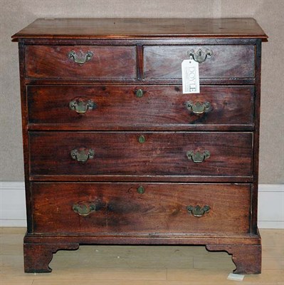 Lot 572 - George III Mahogany Chest of Drawers Height 36...