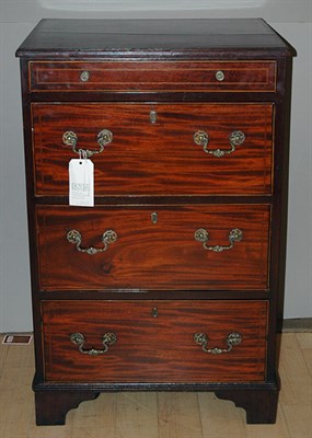 Lot 583 - Georgian Style Inlaid Mahogany Chest of...