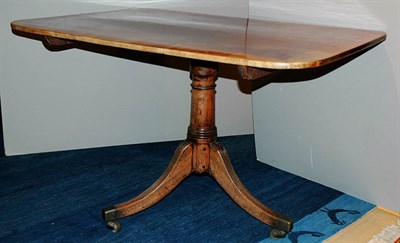 Lot 384 - Victorian Banded Mahogany Tilt-Top Breakfast...