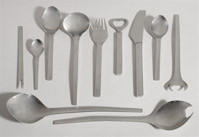 Lot 170 - Georg Jensen Stainless Flatware Service...