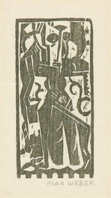Lot 3284 - Max Weber STANDING FIGURE (RUBENSTEIN 47)...