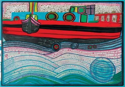 Lot 3155 - Friedensreich Hundertwasser REGENTAG ON WAVES...