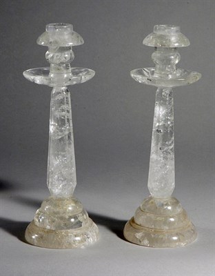 Lot 2422 - Pair of Neoclassical Style Rock Crystal...