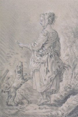 Lot 2024 - Circle of Jean-Baptiste Huet Young Girl...