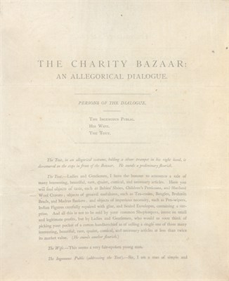 Lot 3059 - STEVENSON, ROBERT LOUIS The Charity Bazaar: An...