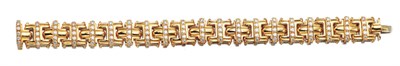 Lot 3462 - Gold and Diamond Bracelet