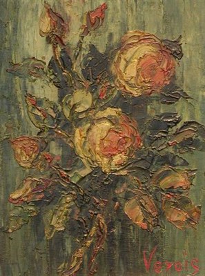 Lot 44 - Verois 20th Century FLORAL STILL LIFE Signed...