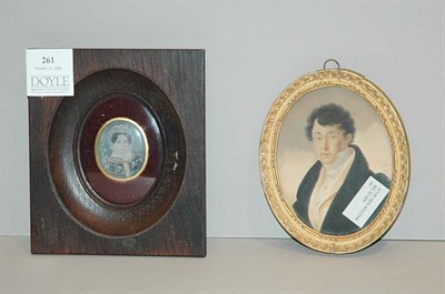 Lot 261 - Two Portrait Miniatures