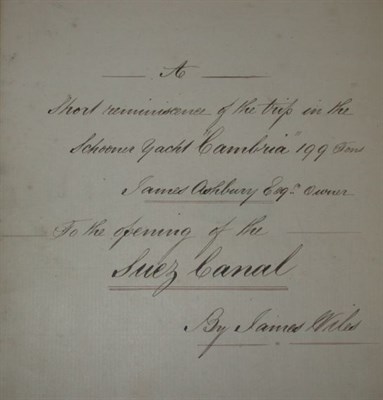 Lot 3020 - WILES, JAMES "A Short Reminiscence of the Trip...