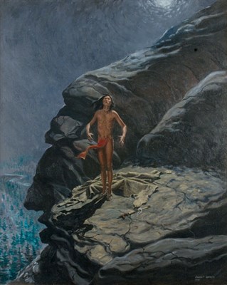 Lot 4008 - Ernest Berke American, b. 1921 Native American...