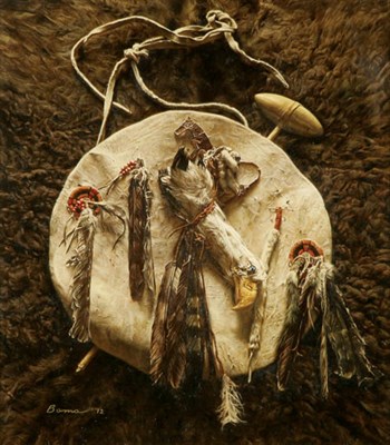 Old Crow Native American Shield