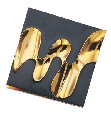 Lot 3550 - Gold and Anodized Steel Clip