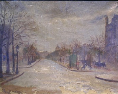 Lot 21 - French School 20th Century Parisian Boulevard...