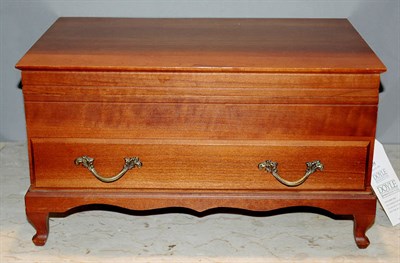 Lot 535 - Georgian Style Birch Flatware Chest Height 9...