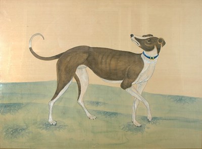 Lot 1361 - Two Chinese Paintings of Hounds 20th Century...