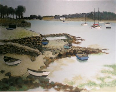 Lot 52 - Jacques Eitel French, b.1926 BARQUES A LA...