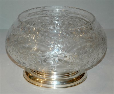 Lot 361 - Hawkes Cut and Etched Glass Center Bowl Height...