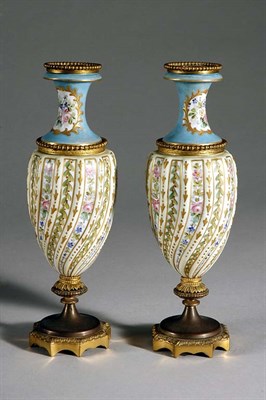 Lot 2457 - Pair of Louis XVI Style Gilt-Metal Mounted...