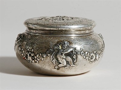 Lot 2261 - German Silver Covered Box In the Rococo style,...