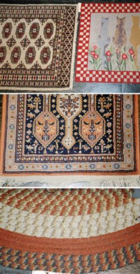 Lot 676 - Four Assorted Rugs Including a machine made...