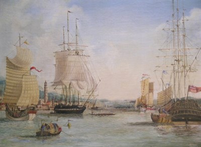 Lot 2071 - Chinese School 19th Century The HMS Waterloo...