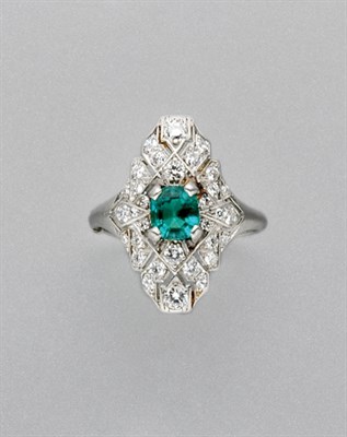Lot 3351 - Emerald and Diamond Ring