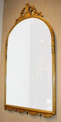 Lot 2396 - Louis XVI Style Gilt-Wood Mirror Of arched...