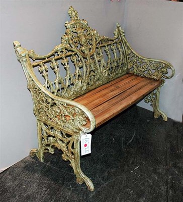 Lot 617 - Victorian Style Iron And Wood Garden Bench...