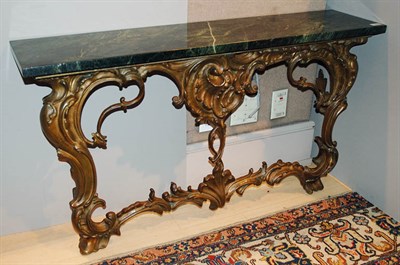 Lot 2484 - Louis XV Style Gilt-Metal and Marble Console...