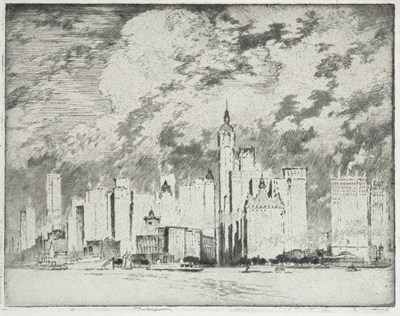 Lot 3216 - Joseph Pennell THE UNBELIEVABLE CITY (W. 498)...