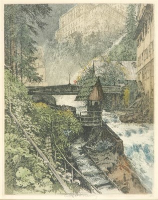 Lot 3163 - Luigi Kasimir BAD GASTEIN, GENERAL VIEW; BAD...