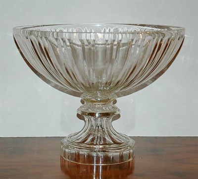 Lot 400 - Anglo-Irish Style Glass Pedestal Bowl