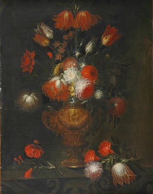 Lot 2039 - Circle of Abraham Brueghel Still Life with...