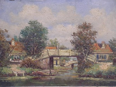 Lot 2035 - Dutch School 19th Century SCENE OF GIETHOORN,...