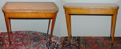 Lot 597 - Pair of Federal Style Inlaid Satinwood...