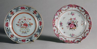 Lot 2374 - Two Chinese Export Famille Rose Porcelain...
