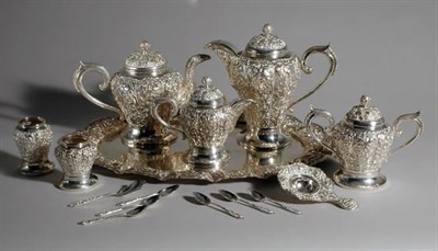 Lot 2264 - Indian Silver Tea and Coffee Service...